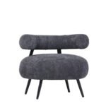 POLTRONA TEDDY IN TESSUTO BOUCLE' GRIGIO