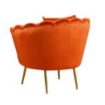 POLTRONA FRIDA IN VELLUTO RUGGINE - immagine 3