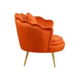 POLTRONA FRIDA IN VELLUTO RUGGINE - immagine 4