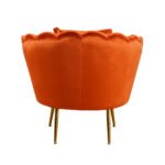 POLTRONA FRIDA IN VELLUTO RUGGINE - immagine 2