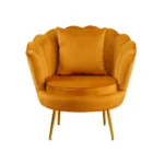 POLTRONA FRIDA IN VELLUTO SENAPE - immagine 5