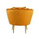 POLTRONA FRIDA IN VELLUTO SENAPE - immagine 4