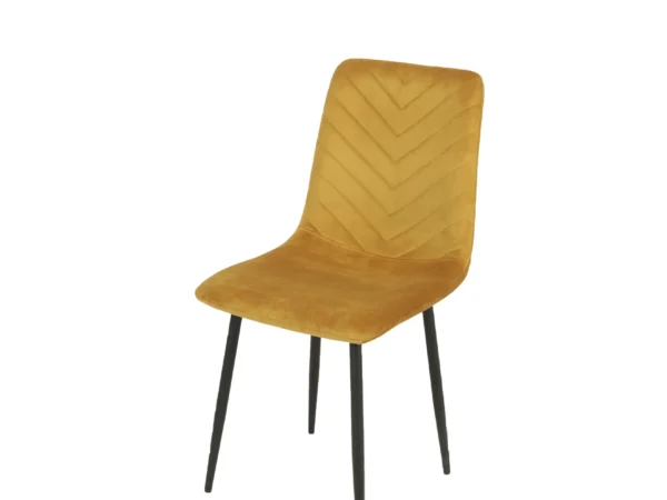 SEDIA NEW POINT IN VELLUTO SENAPE