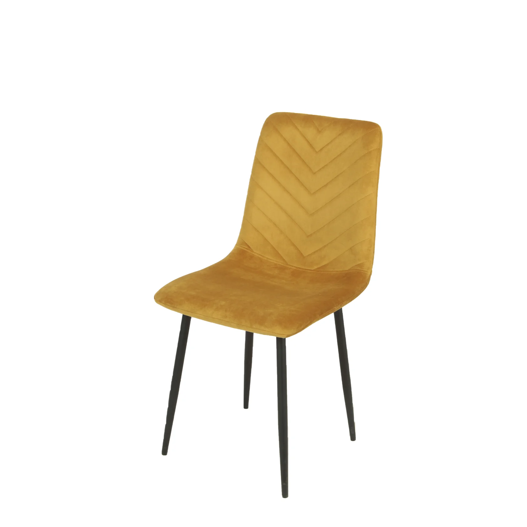 8056994499179_1_99f5c474-c8ac-4db6-af00-303cf8cce771 SEDIA NEW POINT IN VELLUTO SENAPE - immagine 1