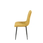 SEDIA NEW POINT IN VELLUTO SENAPE - immagine 3