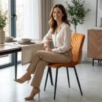 SEDIA NEW POINT IN VELLUTO RUGGINE - immagine 5