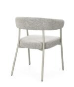 Sedia Giaele in bouclé grigio/tortora - immagine 5