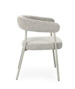 Sedia Giaele in bouclé grigio/tortora - immagine 8